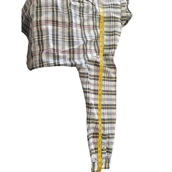 Panhandle Slim Mens Multicolor Plaid Long Sleeve Rough Stock Western Shirt XXL - Picture 6 of 12